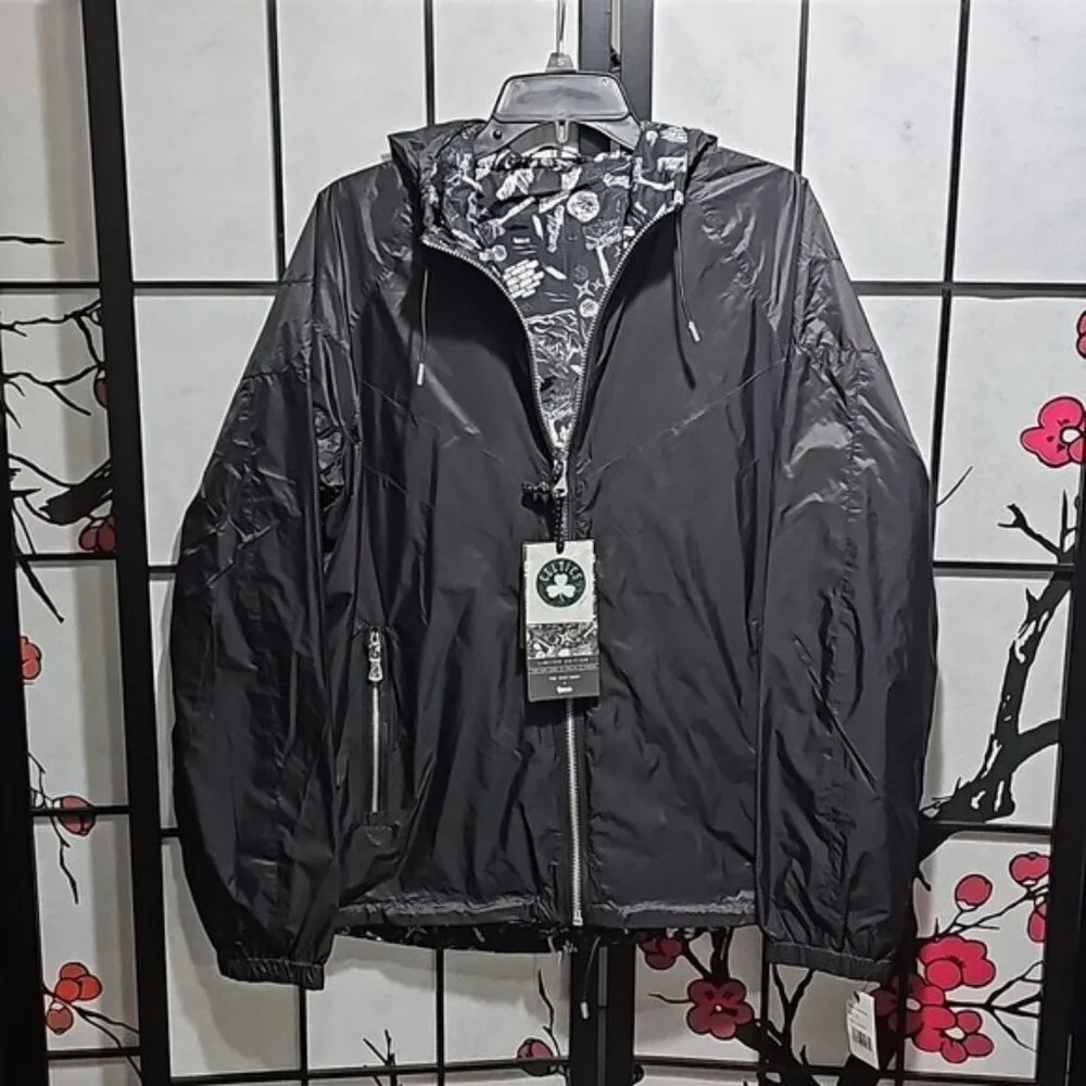 Boston Celtics The Very Warm x NBALab Reversible Windbreaker Jacket Medium New - Picture 3 of 12